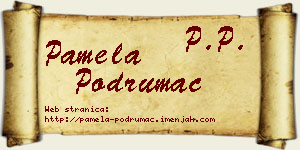 Pamela Podrumac vizit kartica